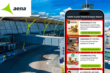 Compras inteligentes no aeroporto: Como a Aena atrai os viajantes com descontos digitais use case