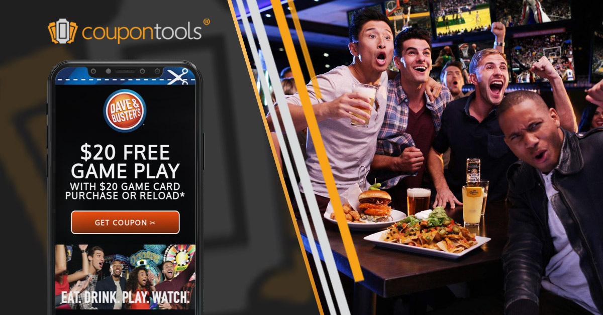 FREE $20 Game Play Credit at Dave & Busters! - Book of Free