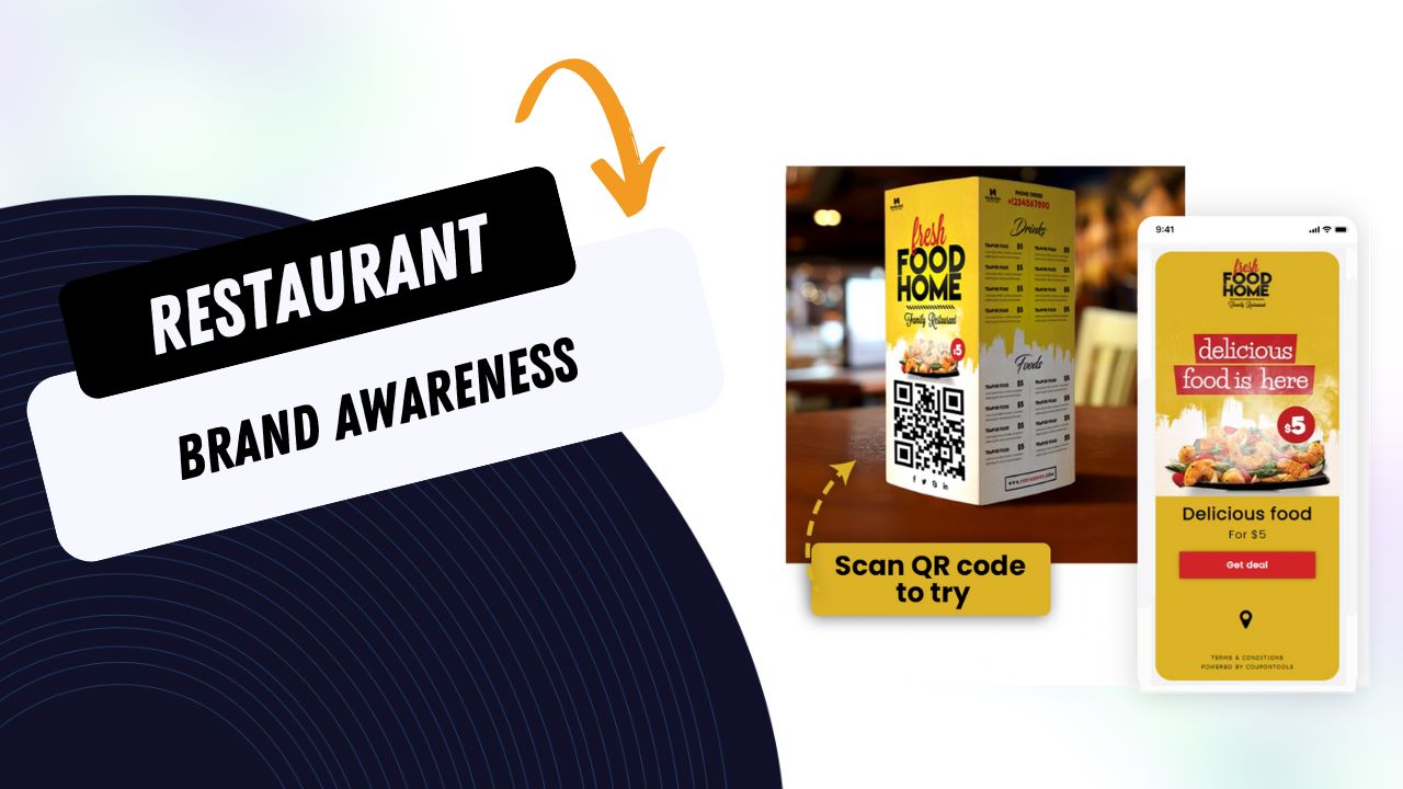 Build your restaurant's brand awareness with Coupontools