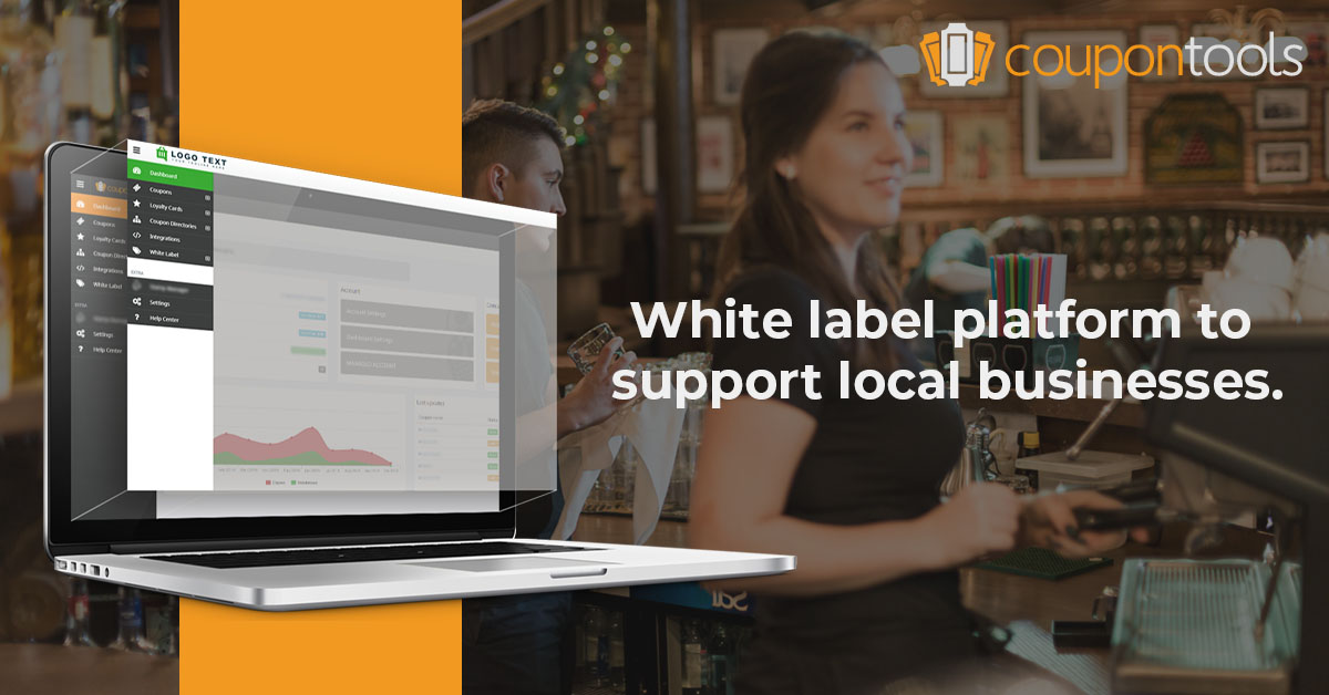 White label mobile marketing platform to support local businesses with digital promotions and coupons