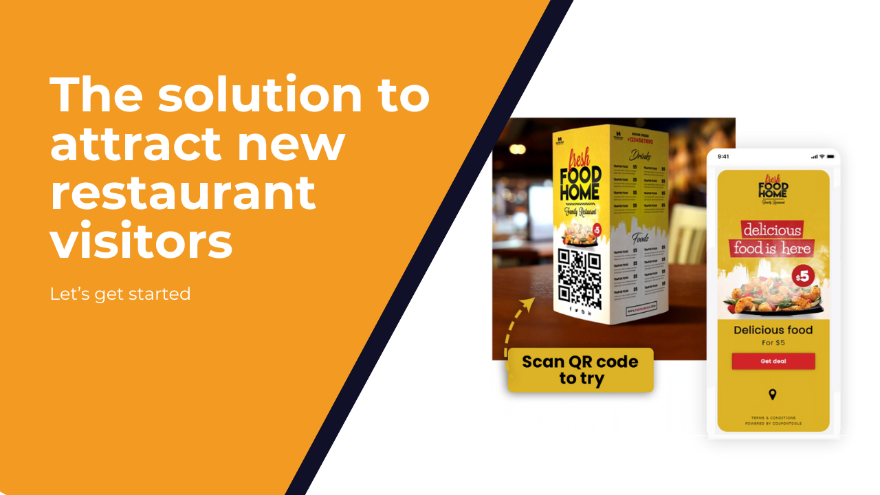 Coupontools, the solution to attract new restaurant visitors