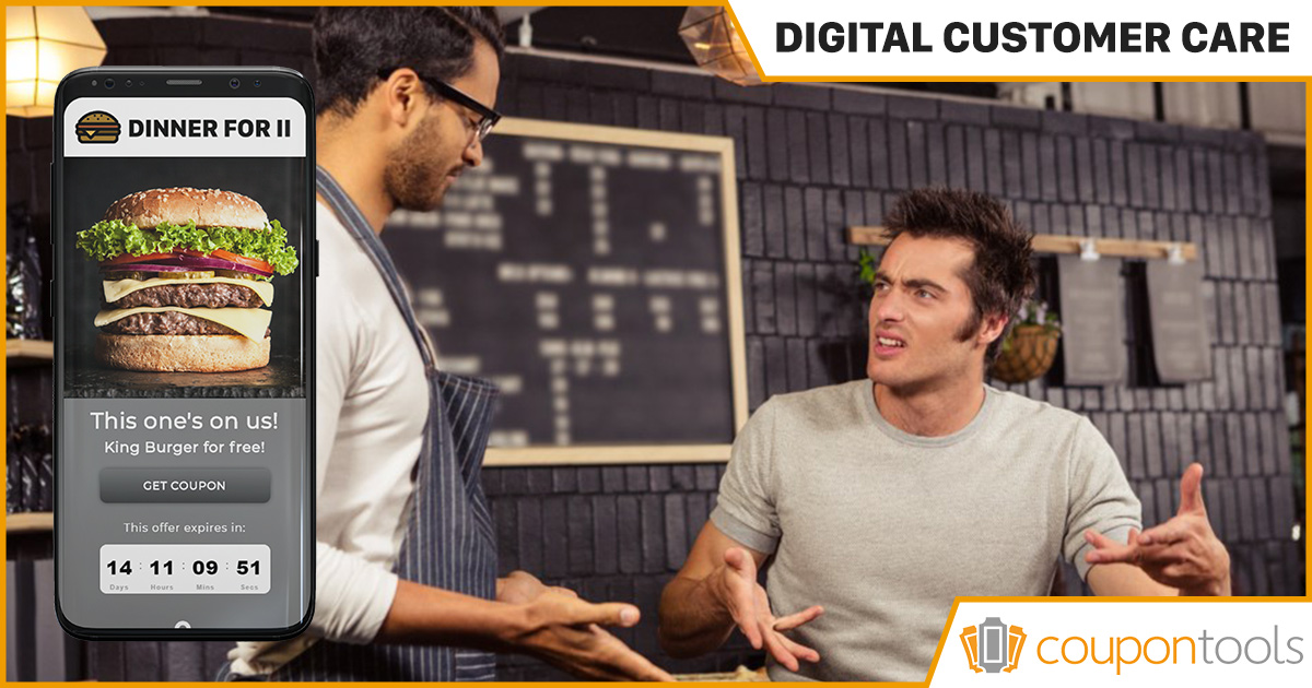 Automated Digital Customer Care Vouchers for Restaurants