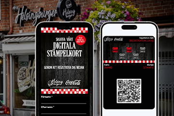 Coca-Cola’s loyalty stamp card for Helsingburger use case