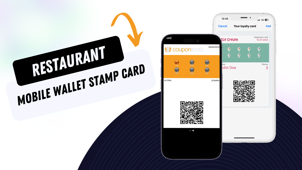 Mobile wallet stamp card for Restaurants