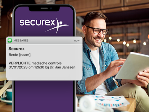 Doelmatige notificaties bij Securex dankzij Smstools' Email2SMS-oplossing