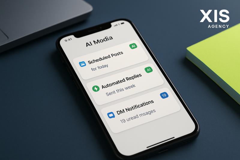 Social media automatiseren met AI: posts, replies en DM’s geregeld
